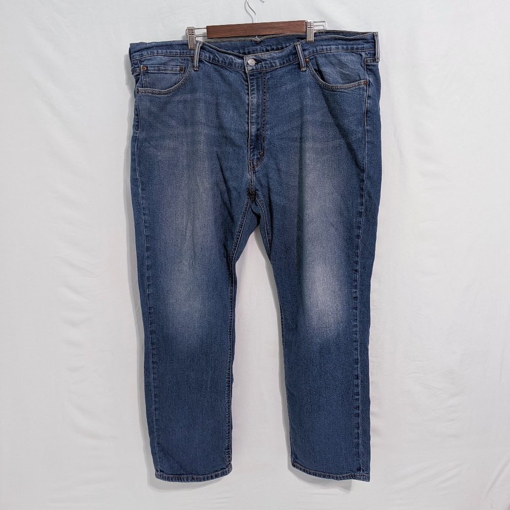 Levis Mens 541 Jeans Straight Fit Medium Wash 44x32